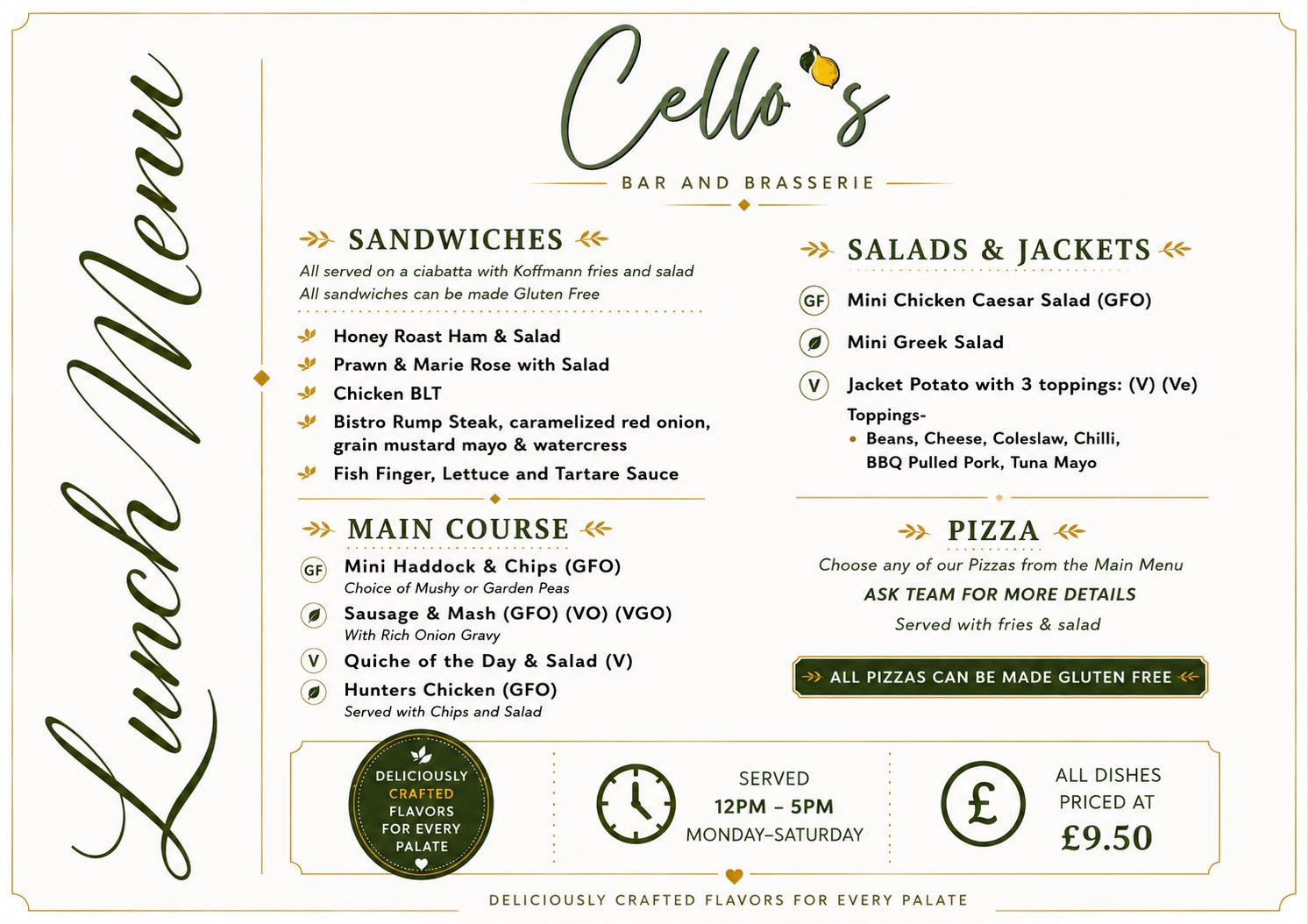 Lunch Menu