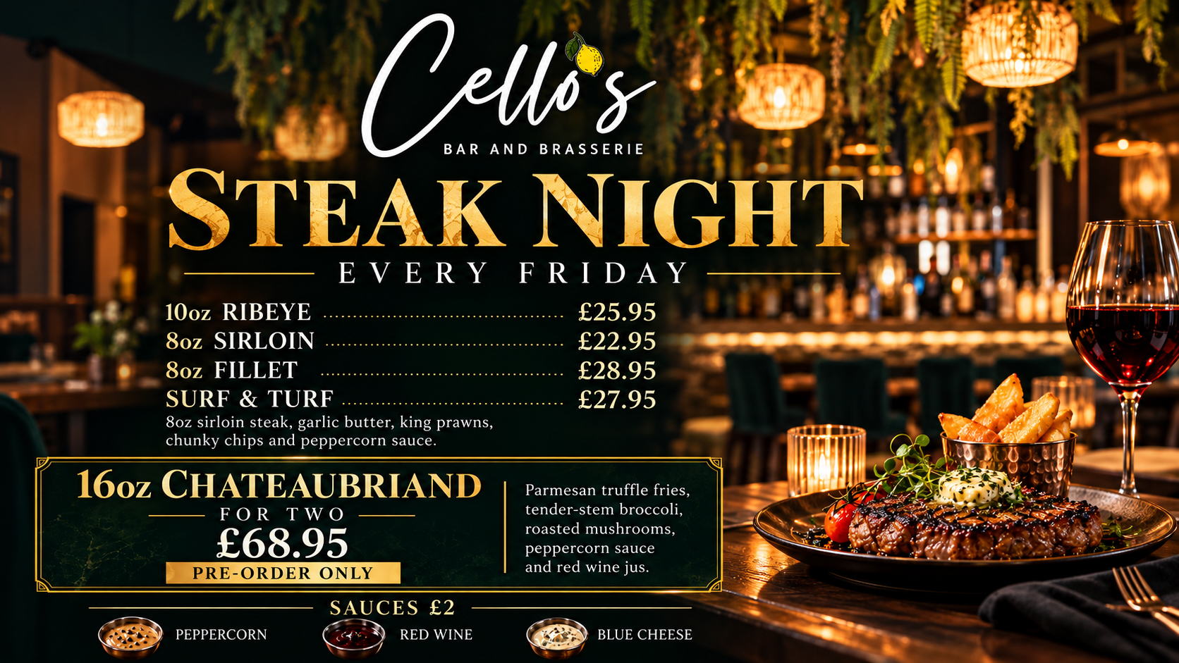Friday Steak Night