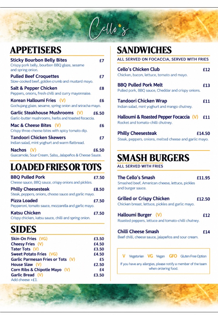 Main Menu
