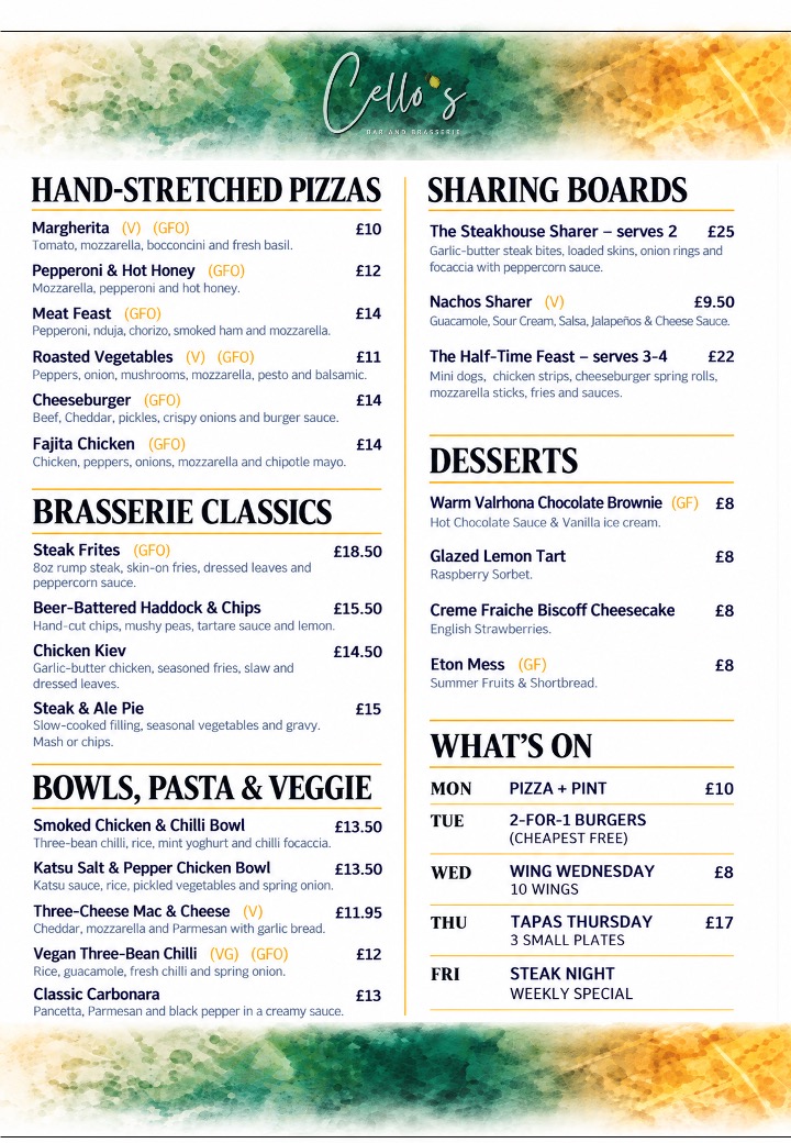 Main Menu